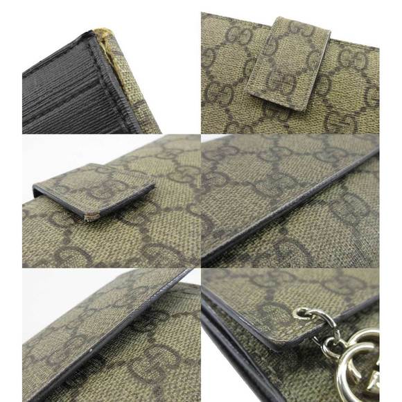 Gucci GG Supreme W Hook Long Wallet Beige - Picture 4 of 6